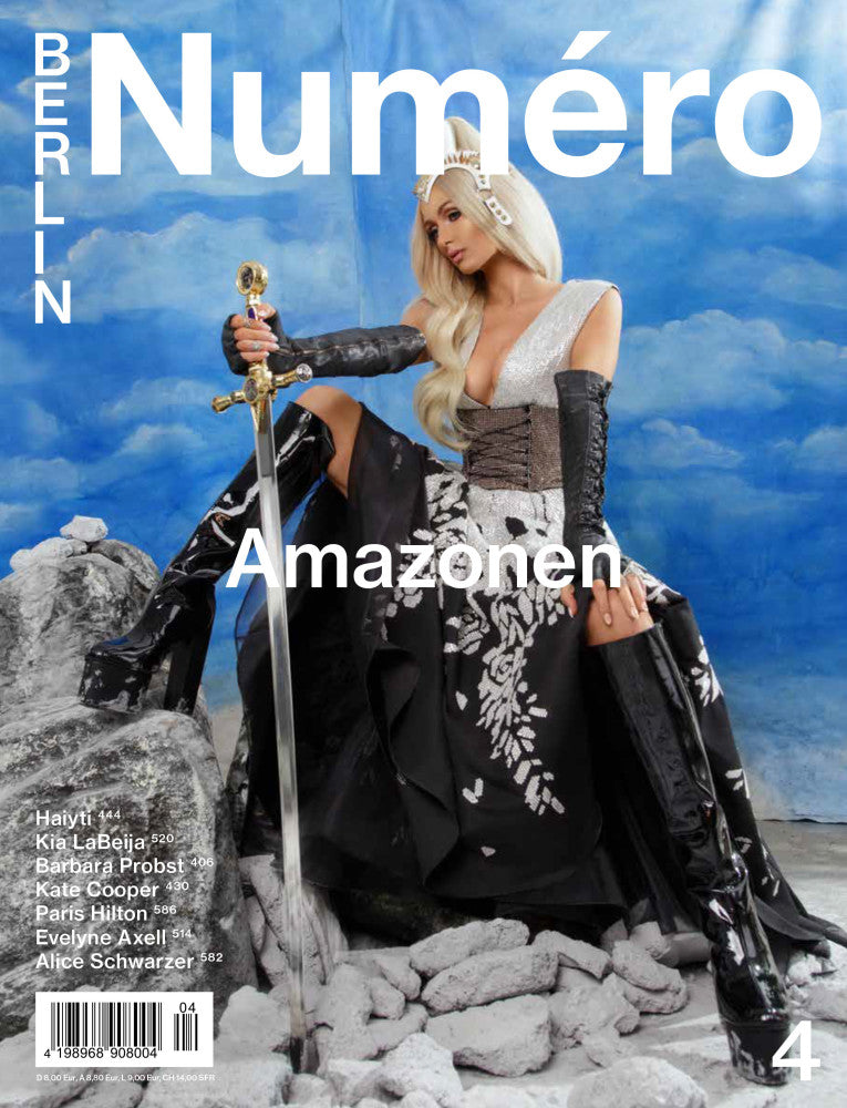 Paris Hilton wearing Ritual Raven Gloves for Numero Berlin